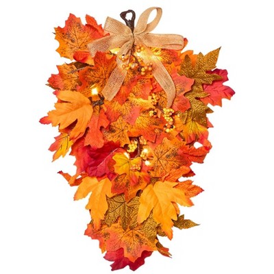 The Lakeside Collection Lighted Harvest Porch Collection - Swag