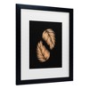 Trademark Fine Art - Sarah Manovski  Golden palms black copper 2 Matted Framed Art - 3 of 4