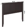 AFI Furnishings Madison Full Headboard with Turbo Charger in Espresso - 2 of 4