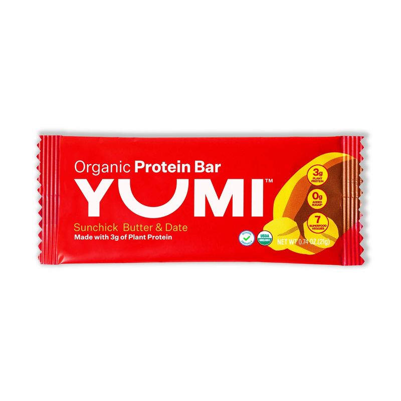 YUMI Organic Protein Bar, Chickpea and Butter Baby Meals - 3.7oz/5ct, 6 of 9