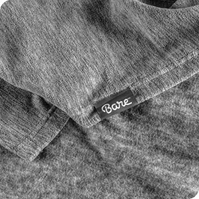 Heather Light Grey Twin Reversible Fleece Blanket