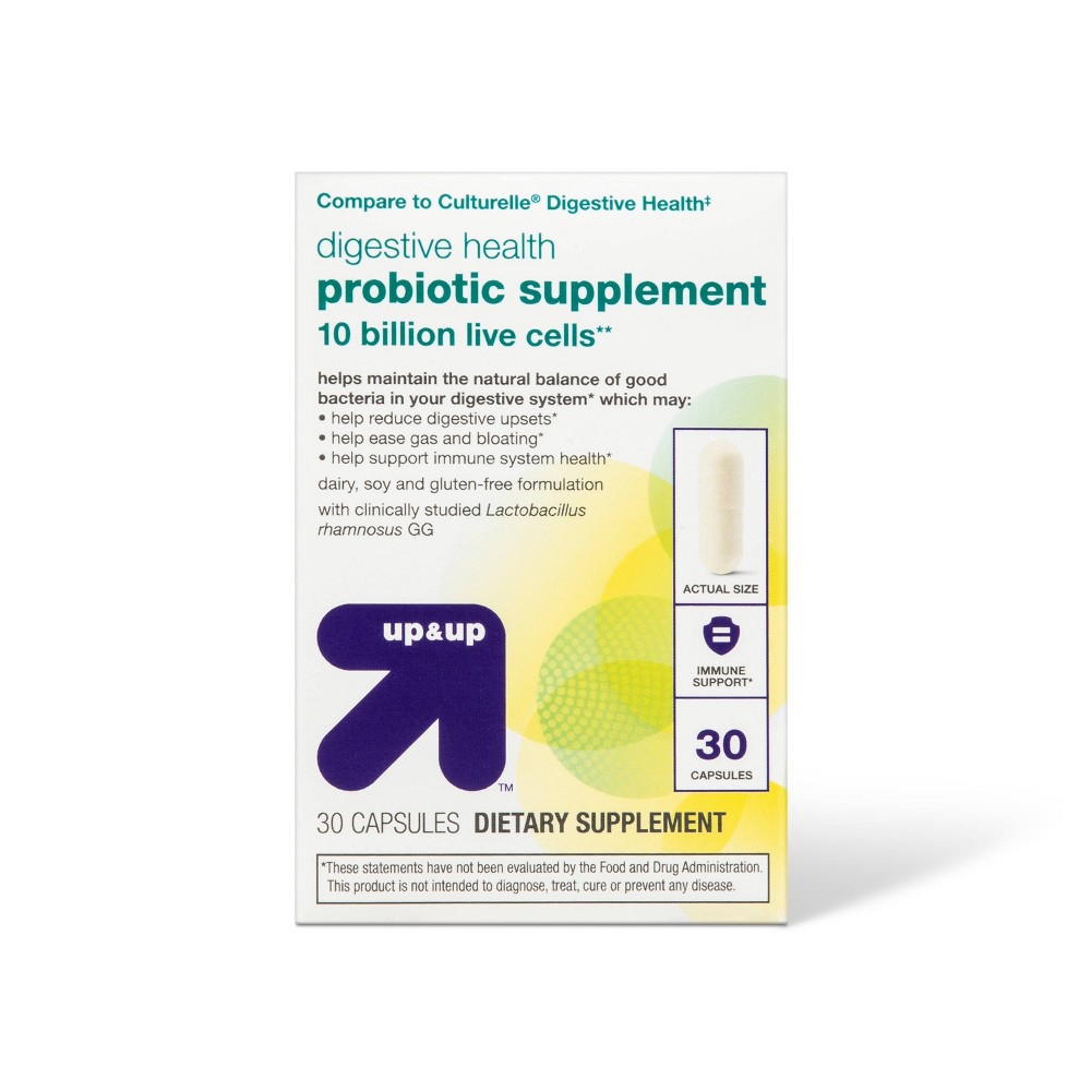 Photos - Vitamins & Minerals Probiotic Digestive Health Supplement - 30ct - up & up™