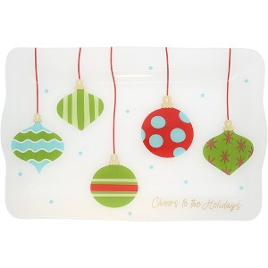 Pavilion Gift Company - Holiday - 16.75" x 11" Glass Serving Tray - Serving Trays - 1 of 4