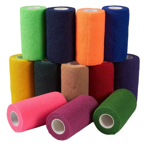 Pink Vet Wrap Self-Adherent Cohesive Bandages **10cm Wide x 4.5 Meters Long**
