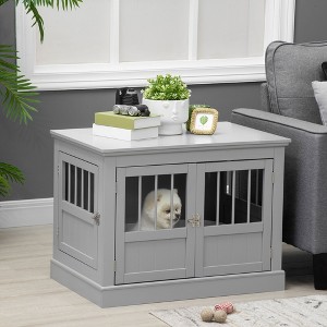 Kumasinova 31"/46" Small/Large Dog Crate with 3 Doors,Dog Kennel for Indoor Use,Dog Cage for Small/Large Dogs with Steel Frame,MDF Construction - 1 of 4