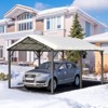 EROMMY Canopy, Garage with Galvanized Steel Roof - 2 of 4