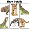 12-Piece Rainforest Animal Figurines Set with Trees, Realistic Jungle Toys for Diorama Projects and Party Favors - 4 of 4