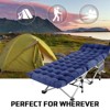 SUGIFT 2 Pack Portable Camping Cot for Adults Folding Bed with Mattress 75" x28", Gray - 3 of 4