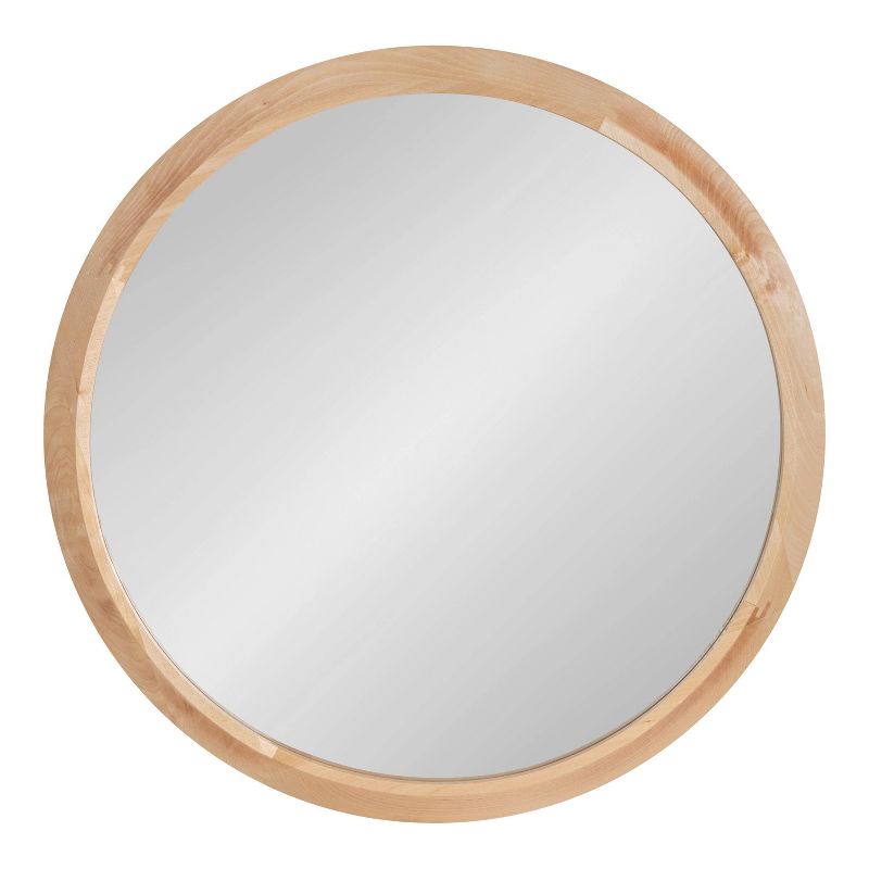 24&#34; x 2&#34; Uldrich Wood Framed Decorative Wall Mirror Natural - Kate &#38; Laurel All Things Decor, 3 of 8