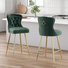 Infurnic Dining Chairs, Modern Upholstered Dining Chairs Set with Sturdy Legs, for Kitchen and Dining Room, 2PCS, Green,  17.7"*17.5"*26" - 2 of 4