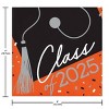 Creative Converting Class of 2025 Graduate Orange Paper Beverage Napkins 108ct - 4 of 4