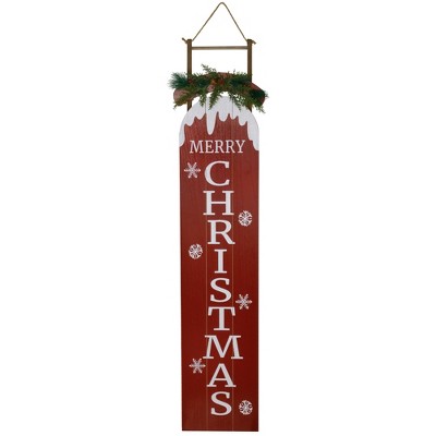 Northlight Snow Sled Merry Christmas Porch Sign - 55.75"