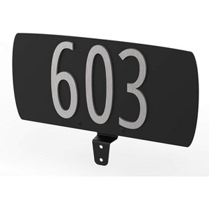 Spira Mailbox Address Plate BLK Bottom Mount - 1 of 2