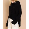 Women's Textured Knit Hoodie - POL - 2 of 4