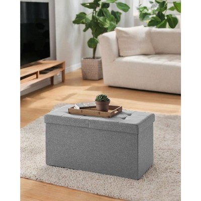 30" Storage Ottoman Bench, Ottoman with Storage, Ottoman Bench, Hold up to 660lb for Living Room