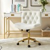 Nigel Modern Flannel Office Chair with Tilt and Adjustable Height Mecha|HULALA HOME - 2 of 4