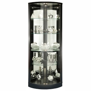 Howard Miller Jaime Curio Cabinet 680609 Black Satin - 1 of 2