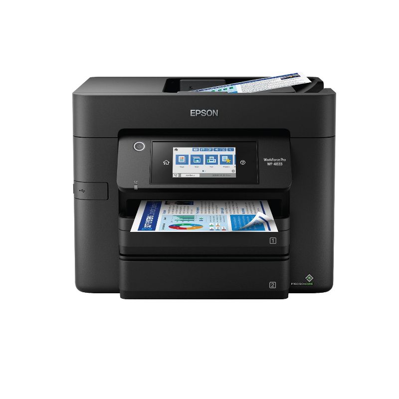 Epson WorkForce Pro WF-4833 All-in-One Color Inkjet Printer, Copier, Scanner - Black, 3 of 9