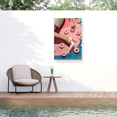 Trademark Fine Art - 1x Studio III Pink Picnic 02 Matted Framed Art
