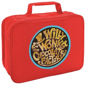Willy Wonka And The Chocolate Factory Logo Insulated Soft Sided Lunch Box - 1 of 4
