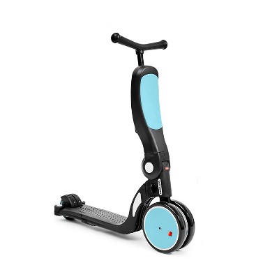 Beberoad Roadkid 5 in 1 Multifunctional Scooter, Tricycle, and Balance Bike with Folding Seat and Height Adjustment for Ages 2 to 6 Years, Blue