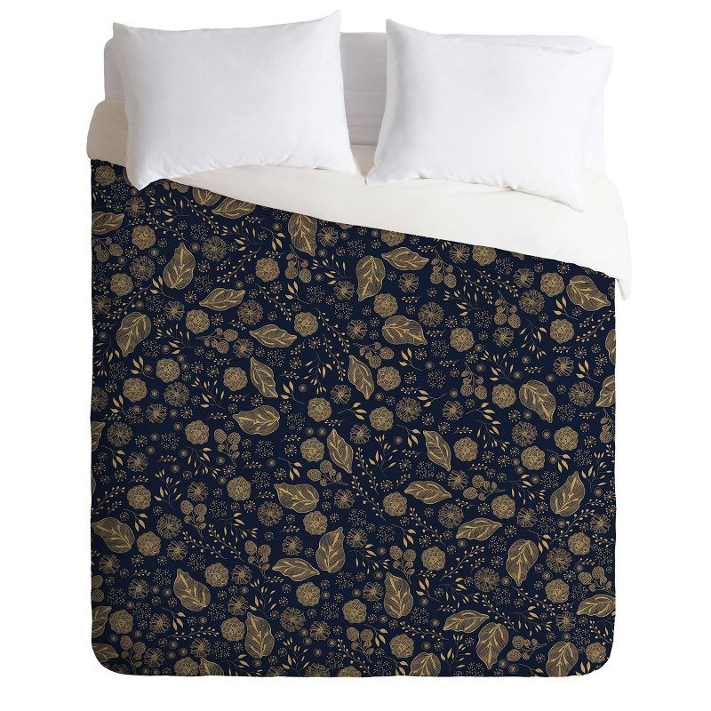 Iveta Abolina Crystalline Water Comforter Set Navy - Deny Designs, 1 of 8