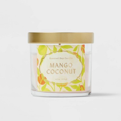 4.1oz Glass Jar Candle Mango Coconut - Opalhouse™