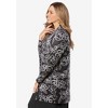 Jessica London Women's Plus Size Stretch Knit Open Front Knit Topper - 4 of 4