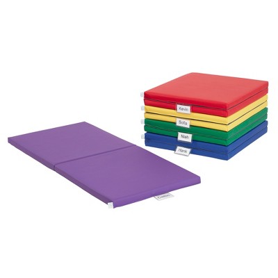 ECR4Kids SoftZone Folding Rainbow Rest Mats, 5-Piece