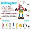 125-Piece STEM Building Blocks Set, Educational Construction Toys for Kids Ages 3-8, Creative Learning Gift - 4 of 4