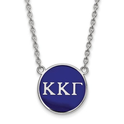 Black Bow Jewelry Sterling Silver Kappa Kappa Gamma Greek Life Necklace 18 Inch