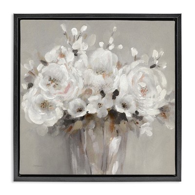 Stupell Industries White Flower Bunches, 25" x 25"