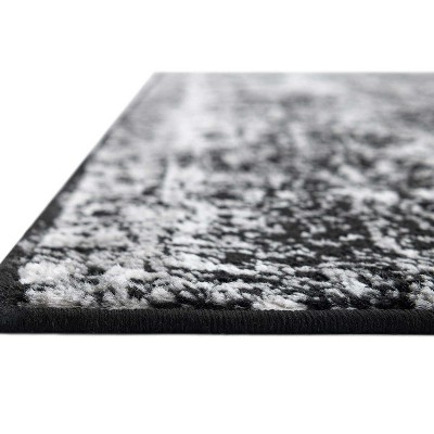 Casino Sofia 9' x 12' Black Rectangular Indoor Area Rug