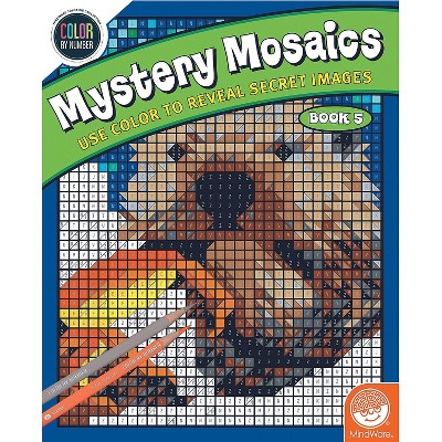 MindWare Color By Number Mystery Mosaics: Book 5 - Coloring Books