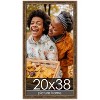 PosterPalooza | Textured Gold Picture Frame - UV Acrylic, Foam Board Backing, Hanging Hardware - 2 of 4