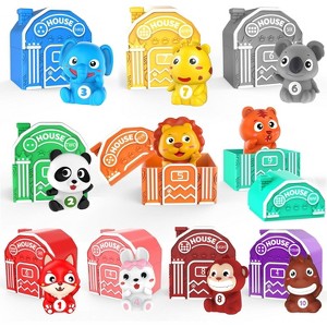 20-Piece Animal Learning Toy Set, Montessori Counting and Sorting Games for Toddlers 12+ Months - 1 of 4