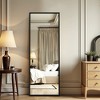 56" x 19" Aluminum Alloy Frame Full Length Mirror, Standing Hanging or Leaning Wall Floor Mirror for Bedroom Living Room Dressing Room - 2 of 4