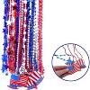4E's Novelty Patriotic Beads Necklaces Bulk (72 Pack) - 4th of July Party Favors for Kids & Adults, Red White Blue Beads for Parade Accessories - 4 of 4