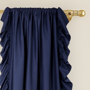 Lush Decor 2pc 84"x54" Light Filtering Cascade Ruffle Window Kids' Curtain Panel Set - 1 of 4