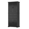 Grungis Tall Bathroom Storage Cabinet,Multi-Functional Floor Cabinets with 2 Drawers and Adjustable Shelf,Storage Cabinet for Bathroom - 4 of 4