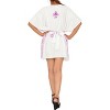 HAPPY BAY Women's Holiday Beachwear Mini Swim Suit Summer Bathing Suit Cover-up Short Swing Dress for Women 1X-2X White Solid - 3 of 3