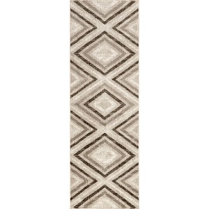 Nuloom Akari Transitional Diamond Pet Friendly Machine Washable Area Rug - 1 of 4