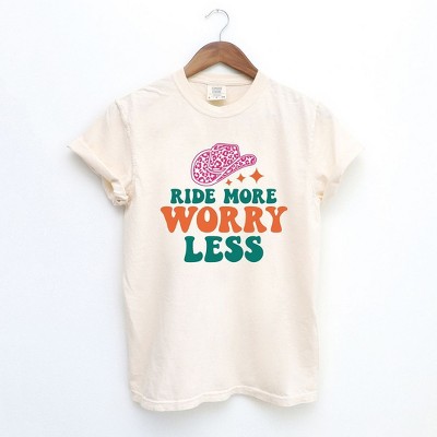 Simply Sage Market Women's Ride More Worry Less Short Sleeve Garment Dyed Tee