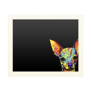 Trademark Fine Art Functional Chalkboard with Printed Artwork - Dean Russo 'Chihuahua' Chalk Board Wall Sign - 1 of 4