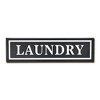 Cheung's Arabella Glossy Black and White Metal Laundry Sign - 2 of 4