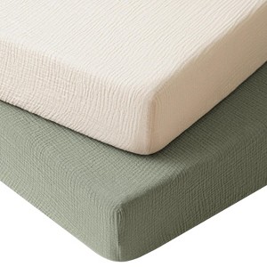 LISM 52"x28" Crib Sheets for Standard Crib Mattress set of 2 - 1 of 4