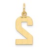 Black Bow Jewelry 14K Yellow Gold, Varsity Collection, Medium D/C Pendant Number 2 - 3 of 4