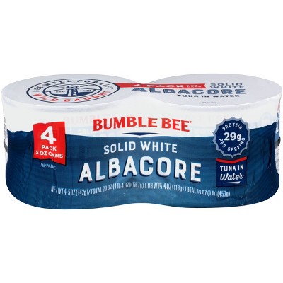 Bumble Bee Solid White Albacore Tuna in Water - 5oz/4ct