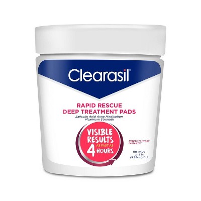 Clearasil Rapid Rescue Deep Treatment Pads - 90ct