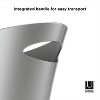 Umbra Skinny Sleek & Stylish Bathroom Trash, Small Garbage Can, 2 Gallon Capacity, Silver, 3-Pack - image 3 of 4